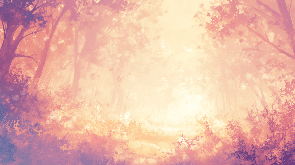 Dreamy Forest Wallpaper Mural | Lush Trees and Vegetation - Carving wallpaper