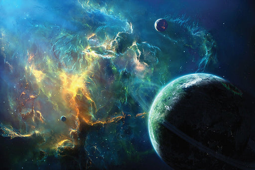 Dreamy Universe Starry Sky Wallpaper Mural | Nebula - Carving wallpaper