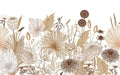 Dried flower art wallpaper mural | Living room and bedroom decoration painting