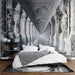 European sculpture wallpaper mural | Classical colonnade - Carving wallpaper