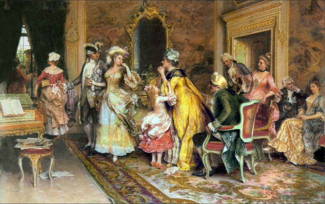 European wallpaper murals | Classical figure oil paintings, European court style murals - Carving wallpaper