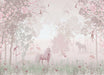  Fairy Tale Forest Unicorn Wallpaper Mural | Magical Kids Room Decor | Enchanted Nursery Wall Design