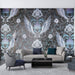 Fantasy Wing Pattern Mural Wallpaper | Paired with Wings to Show Splendor - Carving wallpaper