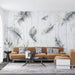 Feather wood grain wallpaper mural | Showcasing elegant and fresh style - Carving wallpaper