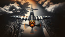 Fighter Wallpaper Mural | City and Aviation - Carving wallpaper