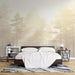 Fir Wallpaper Mural | Misty Forest - Carving wallpaper