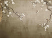Flower and bird wallpaper mural | Flower and bird style decorative mural - Carving wallpaper