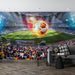 Football Passion Mural Wallpaper | Stadium Heat Ignites Sports Vitality - Carving wallpaper