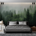 Forest Wallpaper Murals Nordic Forests and Mist - Carving wallpaper
