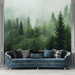 Forest Wallpaper Murals Nordic Forests and Mist - Carving wallpaper