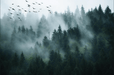 Forest Wallpaper Panoramic View - Carving wallpaper