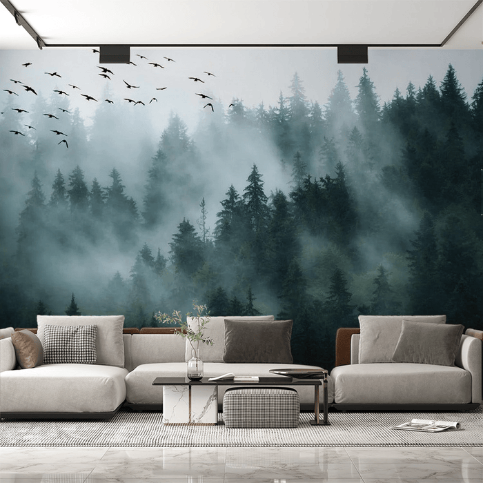 Forest Wallpaper Panoramic View - Carving wallpaper