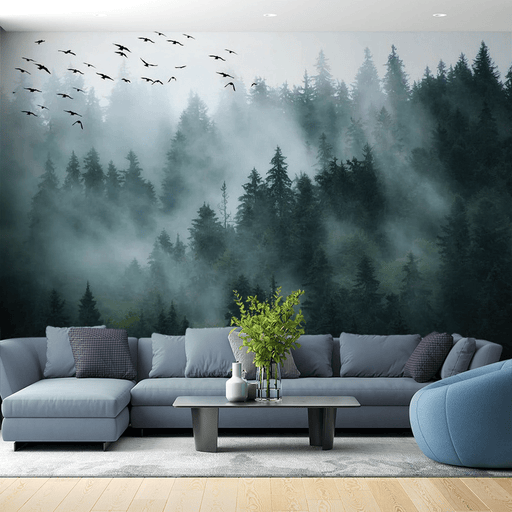 Forest Wallpaper Panoramic View - Carving wallpaper