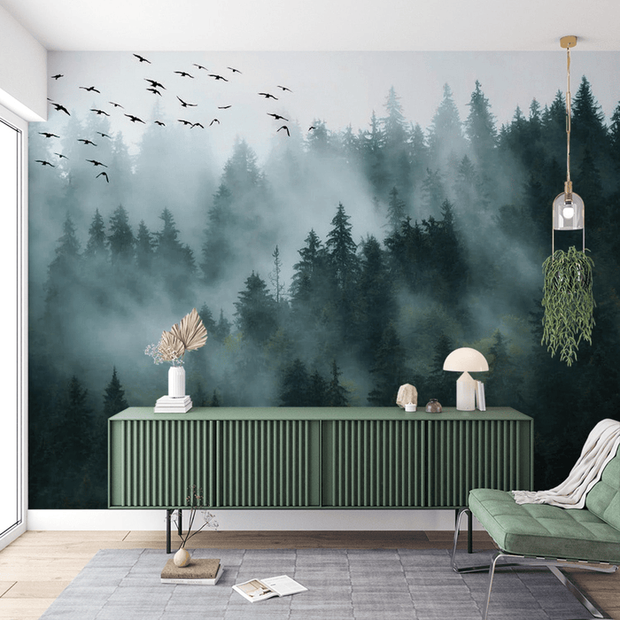Forest Wallpaper Panoramic View - Carving wallpaper