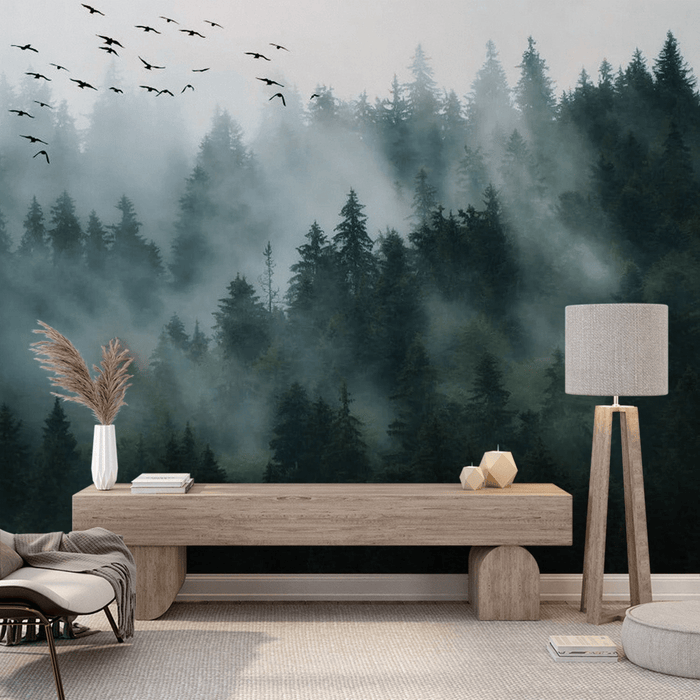 Forest Wallpaper Panoramic View - Carving wallpaper