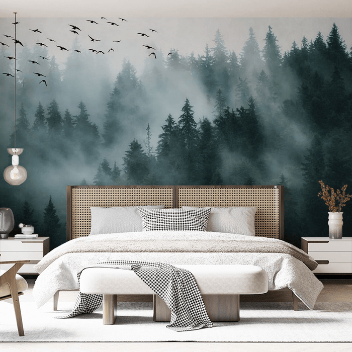 Forest Wallpaper Panoramic View - Carving wallpaper