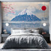 Fuji Mountain Cherry Blossom Wallpaper Mural | Japanese Style - Carving wallpaper