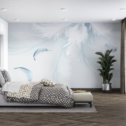 Gentle Feather Mural | Wallpaper - Carving wallpaper
