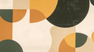 Geometric Art Wallpaper Mural | Retro Chic for Living Room & Bedroom