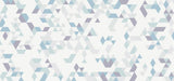 Geometric collage mural | Fresh toned geometric wallpaper - Carving wallpaper