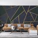Geometric Line Mural Wallpaper | Showcasing Modern Fashion and Minimalist Style - Carving wallpaper