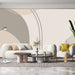 Geometric Line Wallpaper Mural | Modern Abstract Art - Carving wallpaper