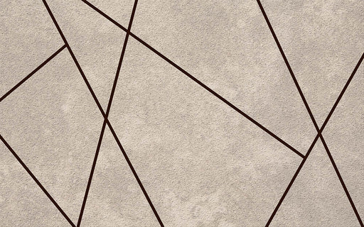 Geometric line wallpaper mural | Living room bedroom minimalist wabi sabi style decorative wall