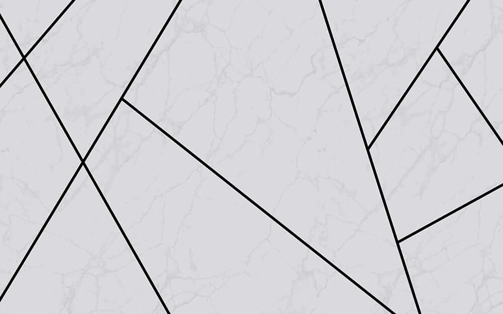 Geometric marble wallpaper | Geometric line decorative mural