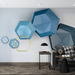 Geometric Mosaic wallpaper mural | modern simple, strong three - dimensional sense - Carving wallpaper