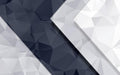 Geometric mural wallpaper | Blue white gray geometric - Carving wallpaper