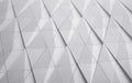 Geometric Triangle Wallpaper Mural | Advanced Grey Tone - industrial minimalist three-dimensional triangle pattern in high-end gray tones for a futuristic living room or luxurious bedroom