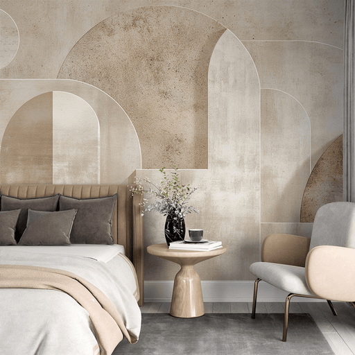 Geometric Wallpaper | Decorative Art Wallpaper in Stone Shape - Carving wallpaper