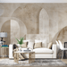Geometric Wallpaper | Decorative Art Wallpaper in Stone Shape - Carving wallpaper