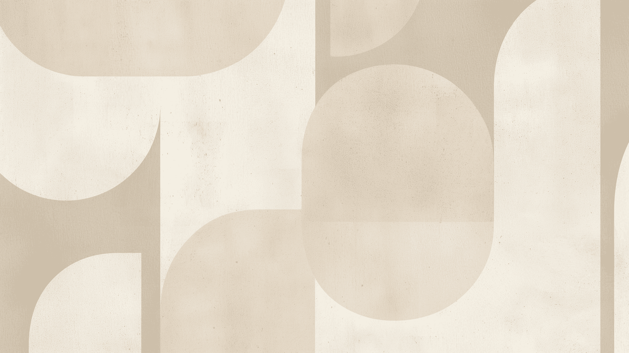 Geometric Wallpaper Mural | Beige - Carving wallpaper