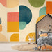Geometric Wallpaper Mural | Colorful Art Wallpaper - Carving wallpaper