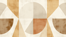 Geometric Wallpaper Mural | Geometric Shape Splicing - Carving wallpaper