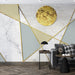 Geometric wallpaper mural | modern simple style - Carving wallpaper