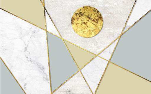 Geometric wallpaper mural | modern simple style - Carving wallpaper
