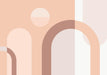 Geometric Wallpaper Mural | Morandi Color Series Geometric Wallpaper - Carving wallpaper