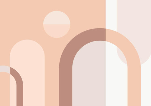 Geometric Wallpaper Mural | Morandi Color Series Geometric Wallpaper - Carving wallpaper