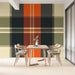 Geometric Wallpaper Mural | Nordic Style Colors - Carving wallpaper