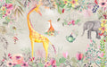 Giraffe Wallpaper Mural | Children's Animal Wallpaper - Carving wallpaper