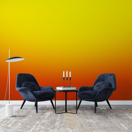 Gradient Wallpaper Mural Mural Red Yellow Gradient - Carving wallpaper