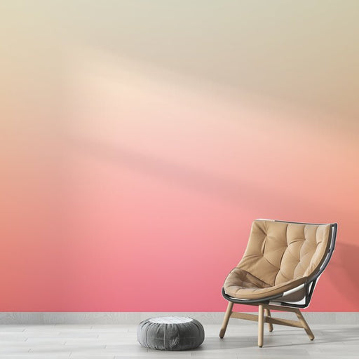 Gradient warm toned wallpaper mural | Soft colors - Carving wallpaper