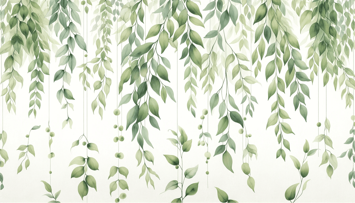Green leaf wallpaper | Fallen leaves - Carving wallpaper