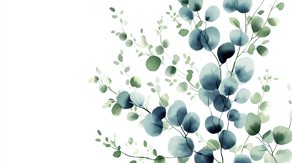 Green Leaf Wallpaper Mural | Exquisite Branches and Soothing Colors - Carving wallpaper