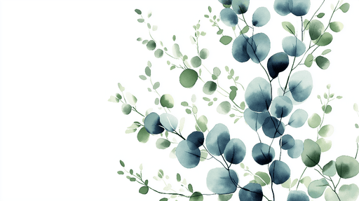 Green Leaf Wallpaper Mural | Exquisite Branches and Soothing Colors - Carving wallpaper