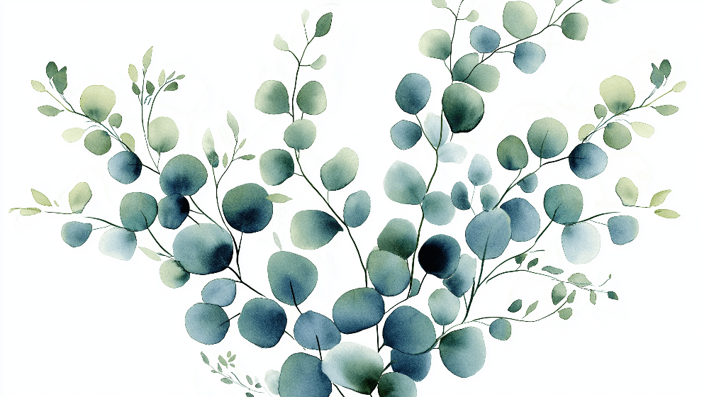 Green leaf wallpaper mural | Exquisite leaves and harmonious color tones - Carving wallpaper