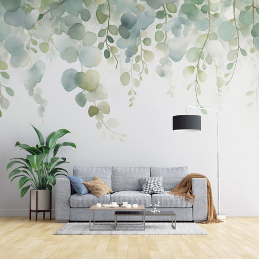 Green Wallpaper Mural | Fallen Vegetation - Carving wallpaper