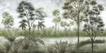 Hand drawn forest landscape wallpaper mural | Creating forest atmosphere — hand drawn forest landscape wallpaper mural | Creating forest atmosphere